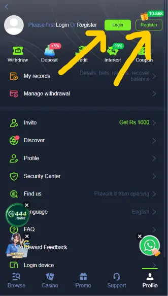 M666 register and login